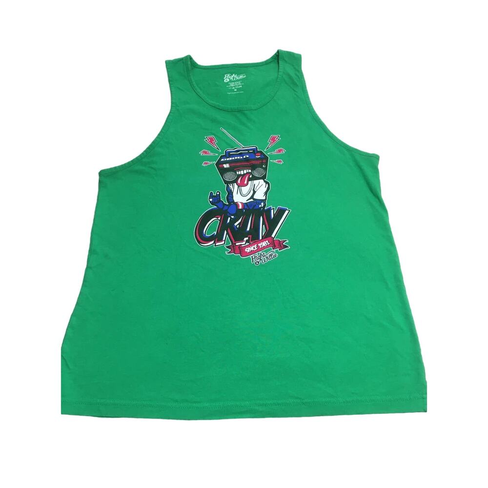 Flight & Willie Green Size Medium Tank Top Cray Since 1981